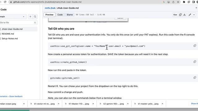 Geek Week: Intro to Docker for R users. 2b-Setting up GitHub credentials
