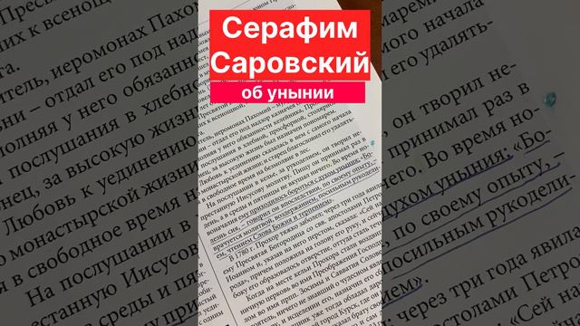 Как бороться с унынием. Серафим Саровский