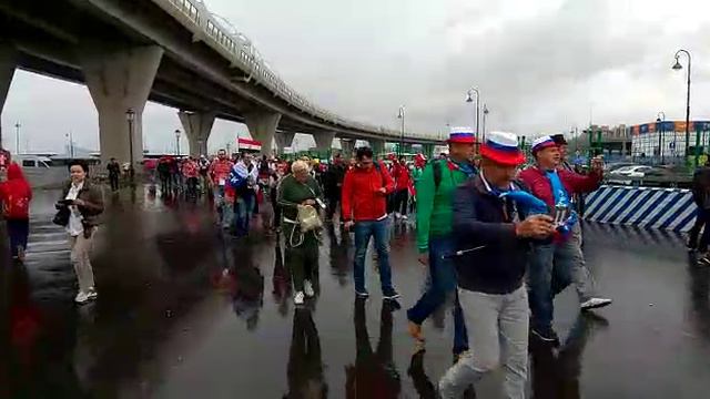 Дождь перед матчем ЧМ-2018  Россия - Египет.