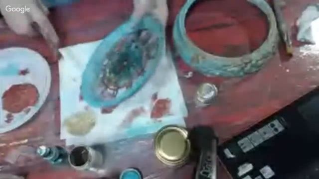 "Часовых дел мастер". Имитация окиси меди на пластике Наталья Каримова