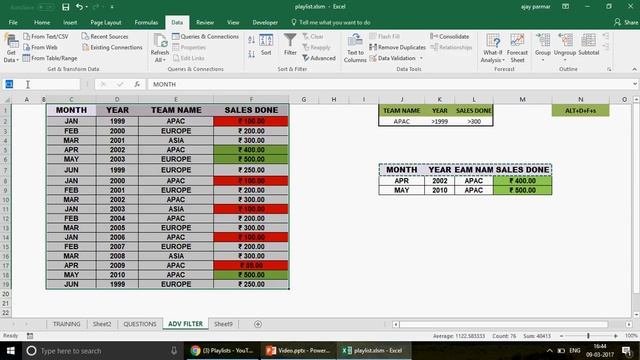 Learn MS Excel in HINDI -Video 481- Excel interview -ADVANCE Side of advance filter - 1 .mp4
