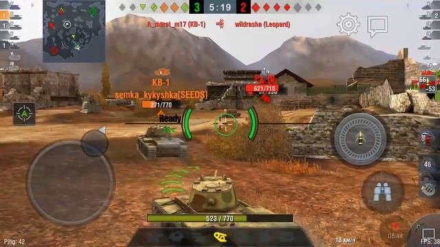 WOT BLITZ. Обзор танка кв-1 ( легенда СССР)!!!
