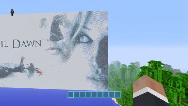 Minecraft (PS4) Pixel Art Mega Build. #2 Until Dawn