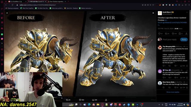 Is Arenanet FIXING the legendary obsidian armor?
