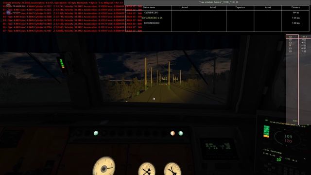 Поездка на красивом участке на ЭР2т-7203 по маршруту Чернышевск.