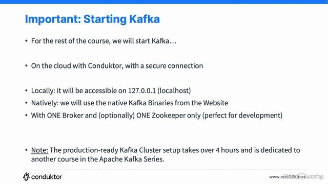 2.1_Important_ Starting Kafka and lectures order - Starting Kafka