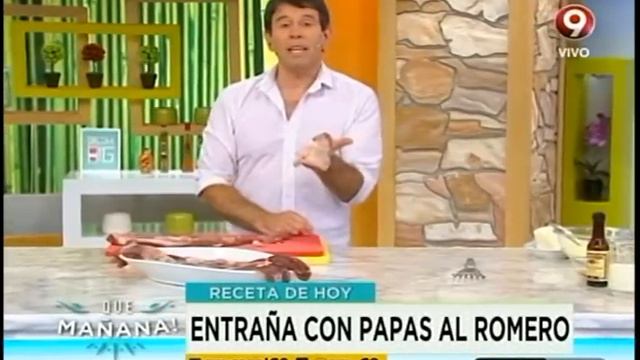 Receta de hoy: Entraña con papas al romero