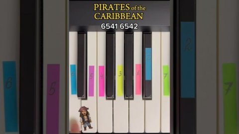 ☠️ Пираты карибского моря на пианино | EASY!