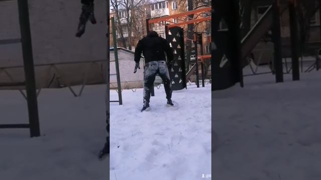 #кувырок #тренировказимой #тренировканаулице