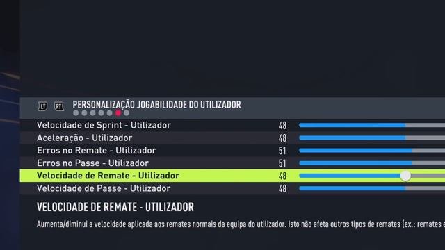FIFA 22   SLIDERS APÓS UPDATE 4