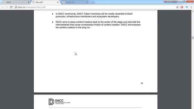 Phân Tích Và Đánh Giá Whitepaper DACC ICO