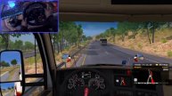 Logitech G29 Gameplay - American Truck Simulator (MacBook Pro) with H shifter