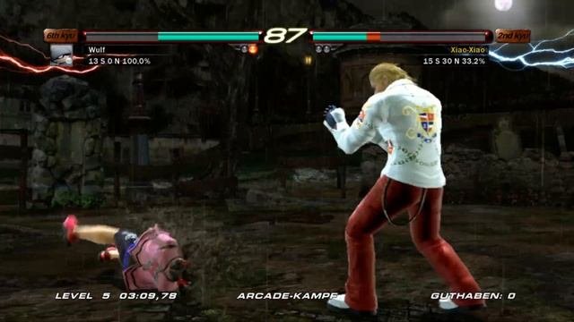 Tekken 6 Gameplay Arcade-Battle Hard Xbox 360 - Steve Fox