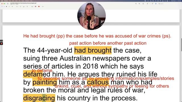 Advanced Reading Lesson | Advanced Vocabulary and Grammar with the News (FREE LESSON PDF)