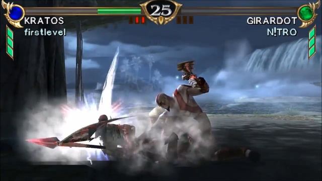 Soulcalibur: Broken Destiny - Kratos Gameplay HD PSP - (PPSSPP)
