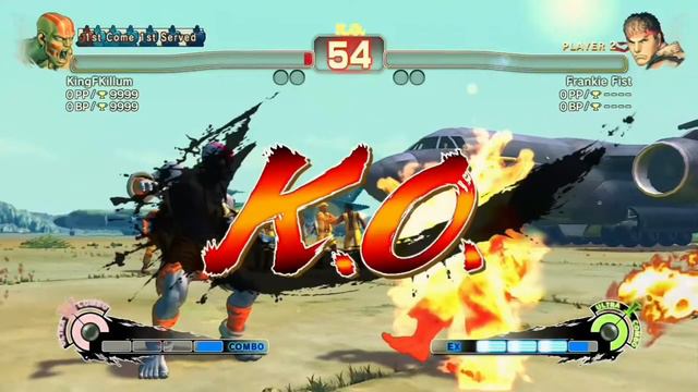 Super Street Fighter IV: Arcade Edition: Epic Ranked Match Learning Dalsim (King F vs Frankie Fist)