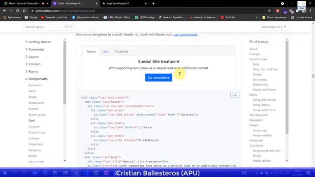 Bootstrap 5 + Angular 12 cards cards usando grid y placeholder PARTE 3/3
