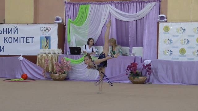Нерух Ніка скакалка Перлина Полісся 2016 Художественная гимнастика