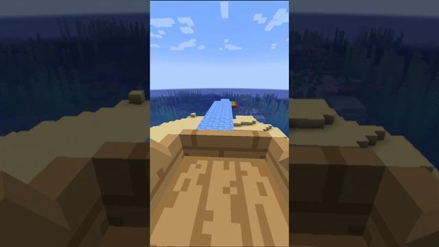СПУСК НА ЛОДКЕ МАЙНКРАФТ! #shorts #minecraftshorts #дрифт #лодка