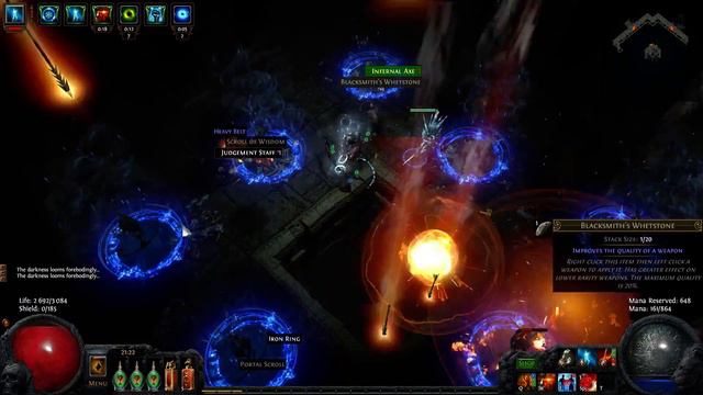 Path of Exile - The Coward's Trial Map - Blast Rain build