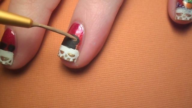 Thanksgiving Dinner Nail Art