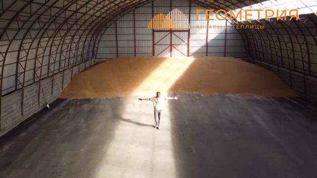 Каркасный ангар для урожая - оцени какой размер!