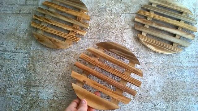 Бамбуковая подставка под горячее