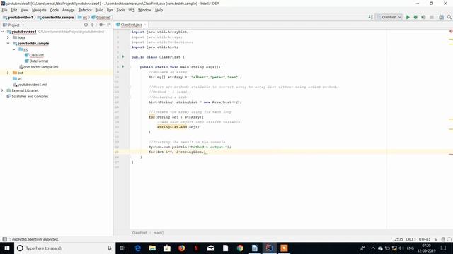 Array to Arraylist conversion in JAVA without asList method
