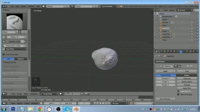 #16 Въезжаем в скульптинг в Blender за 30 минут