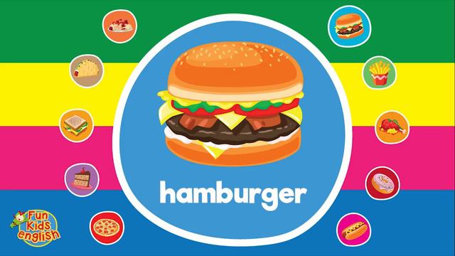 Английский для детей Learn Food Vocabulary