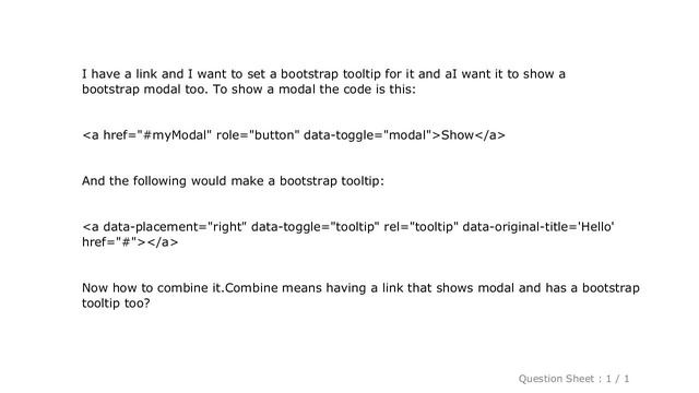 jQuery : How to set multiple data-toggle for a link in bootstrap?