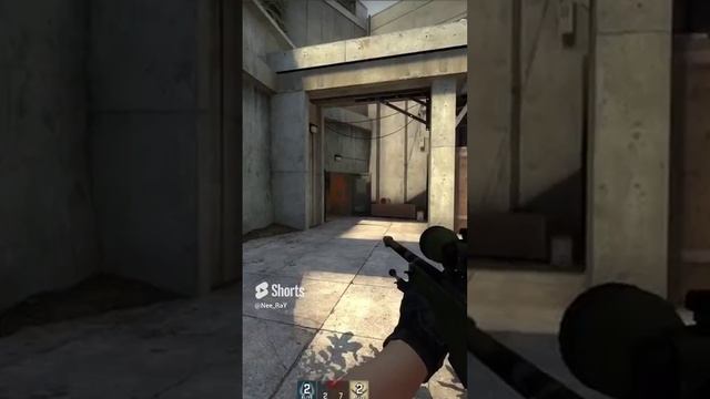 CS:GO | СЛЕПОЙ ВЫСТРЕЛ #csgo #awp #shorts #game