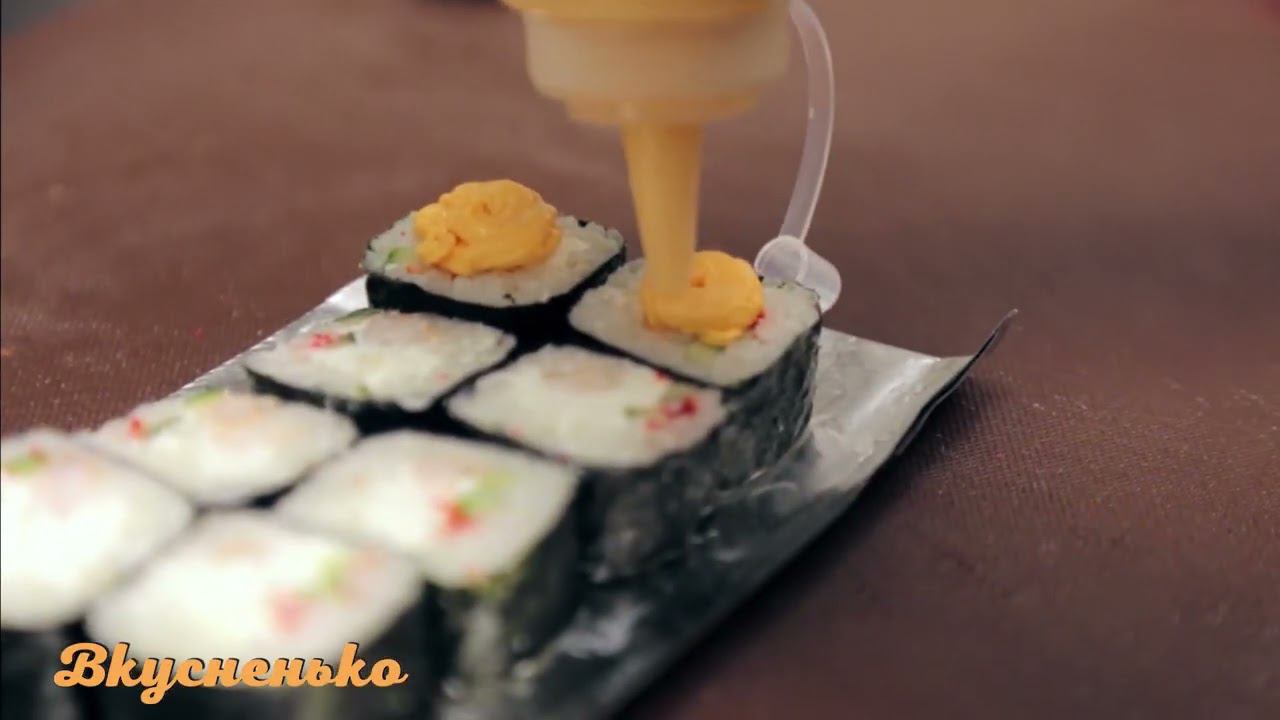 Ролик для доставки еды Вкусненько (приготовление ролл)