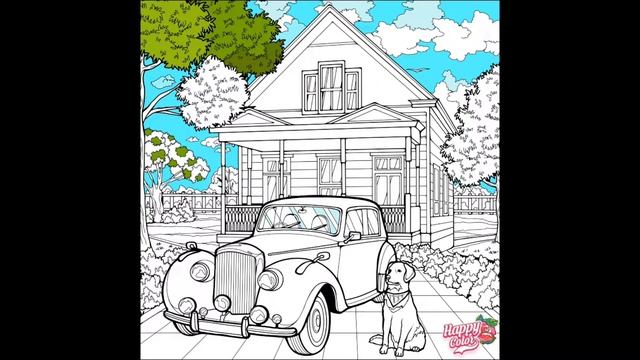 Tranquility in movement: roadtrips | Speed coloring & final result