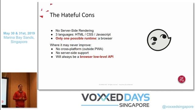 Web Western: The Good, The Bad And The Web Components - Voxxed Days Singapore 2019