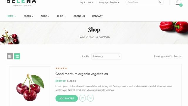 Selena - Organic eCommerce Bootstrap 4 Template | Themeforest Templates