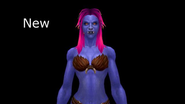 World of Warcraft - Character model comparison (Classic vs New models)