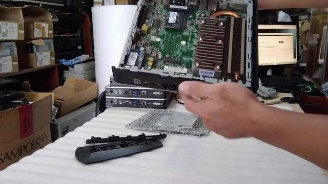 cara buka mini pc HP T610