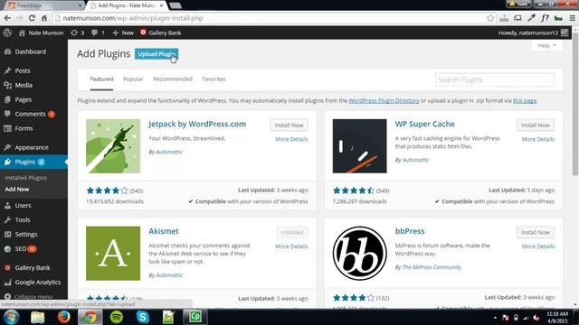 Installing Capture Code - Wordpress