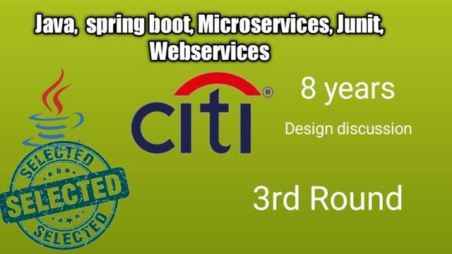 Citibank design interview | java interview questions and answers | Microservices interview question