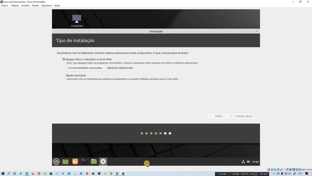 como instalar o linux mint pelo virtualbox