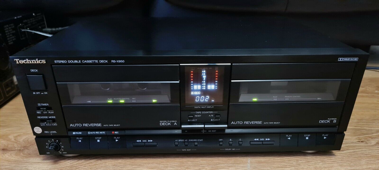 Technics RS-X950 Стерео Двойная кассетная дека  Магнитофон HiFi Отдельный Годы выпуска-1988 - 1989