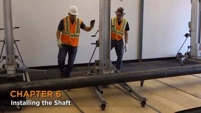 Large Rolling Door Installation - Setting Up and Installing the Door Shaft