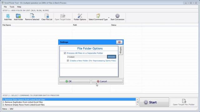 How to remove Empty Rows from multiple excel files?