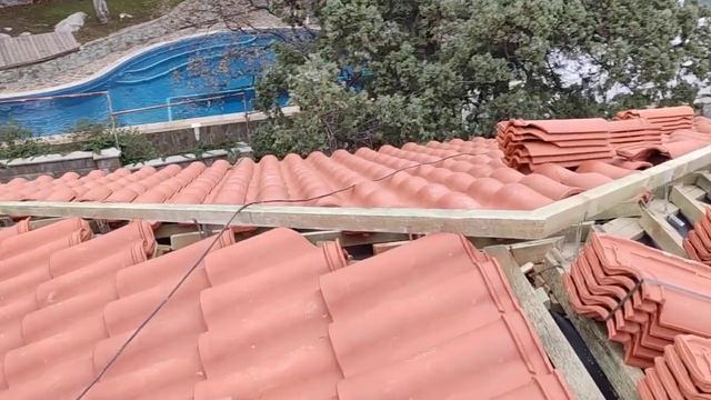 Монтаж кровли керамическая черепица Гаспра часть 2