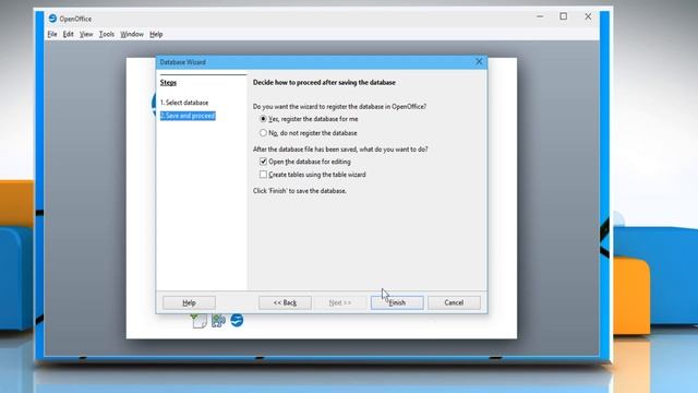 How to create database using OpenOffice™
