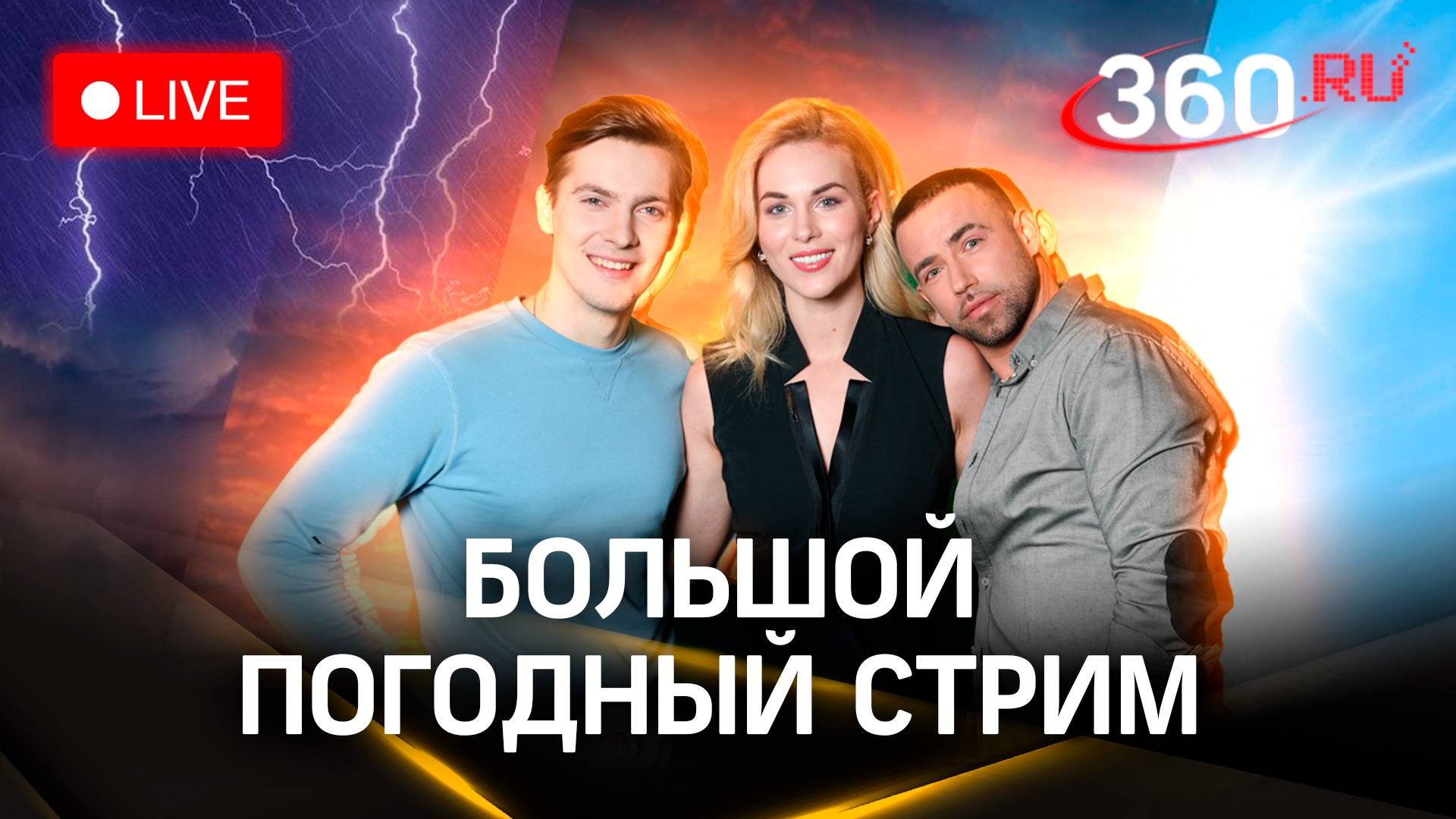 Погода 360: вейксерф, теннис и мегаливень в Ярославле | Прогноз погоды. Стрим