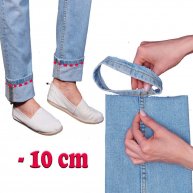 Как подшить джинсы за 5 минут, сохранив оригинальный подол!