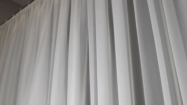 Тюль вуаль с подгибом. Цвет: кремовый молочный