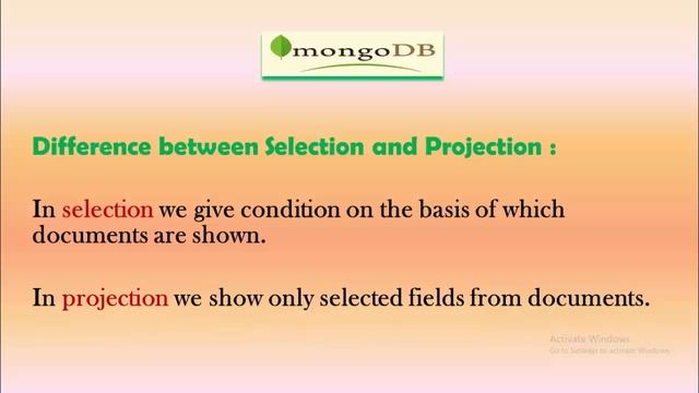 Projection Operation on MongoDB Database | Querying Operation in MongoDB